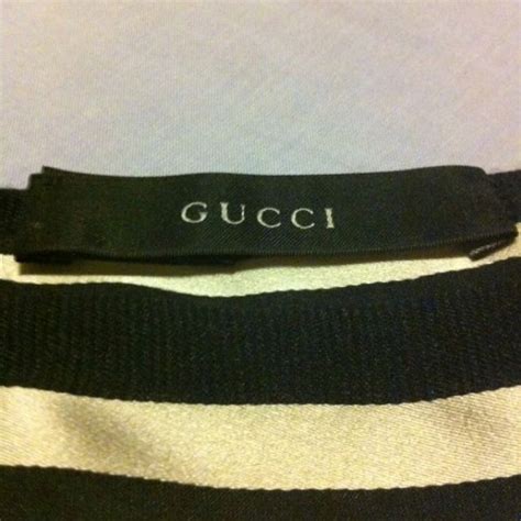 gucci scarf care label